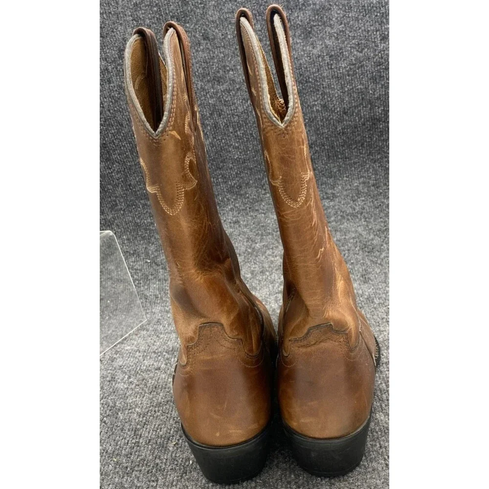 Ariat Sedona Cowboy Boots 10.5 EE Brown Leather Western Roper Rancher 34625